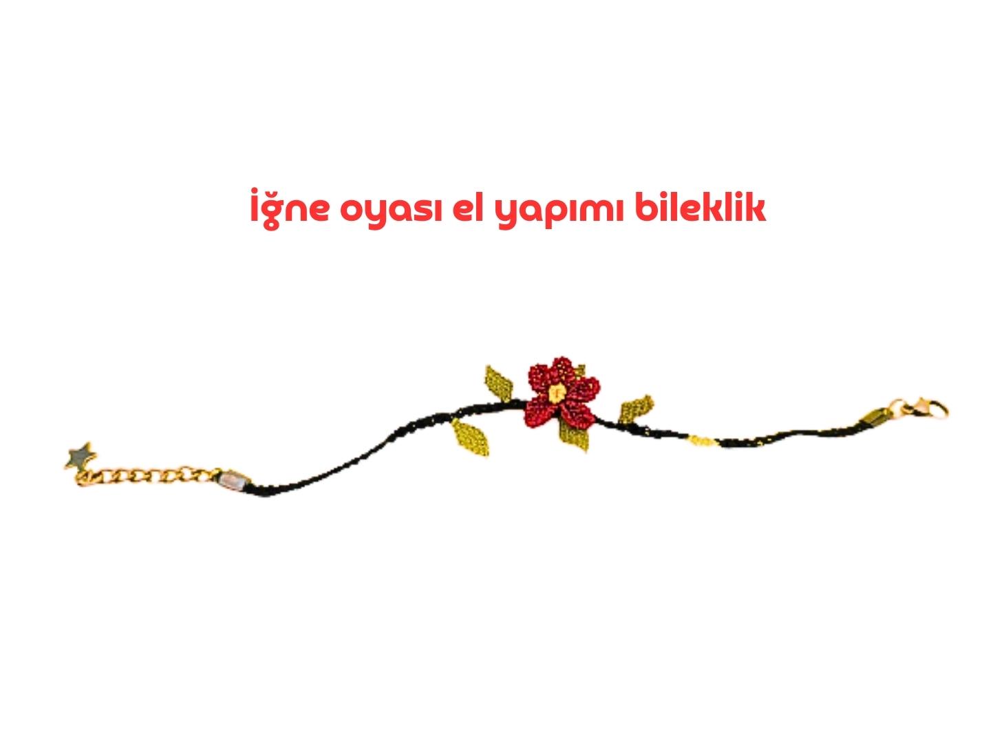 İğne oyası el yapımı bileklik