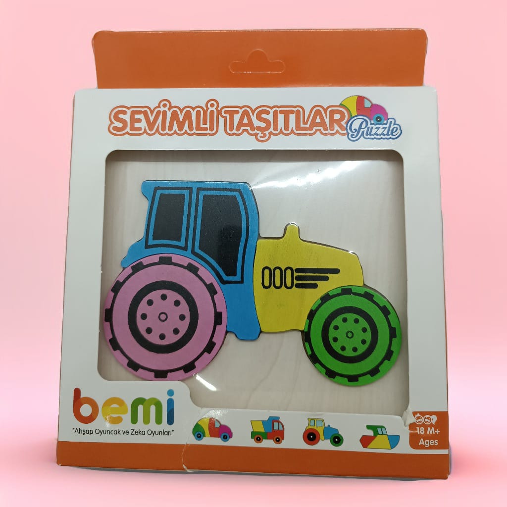 Sevimli taşıtlar puzzle