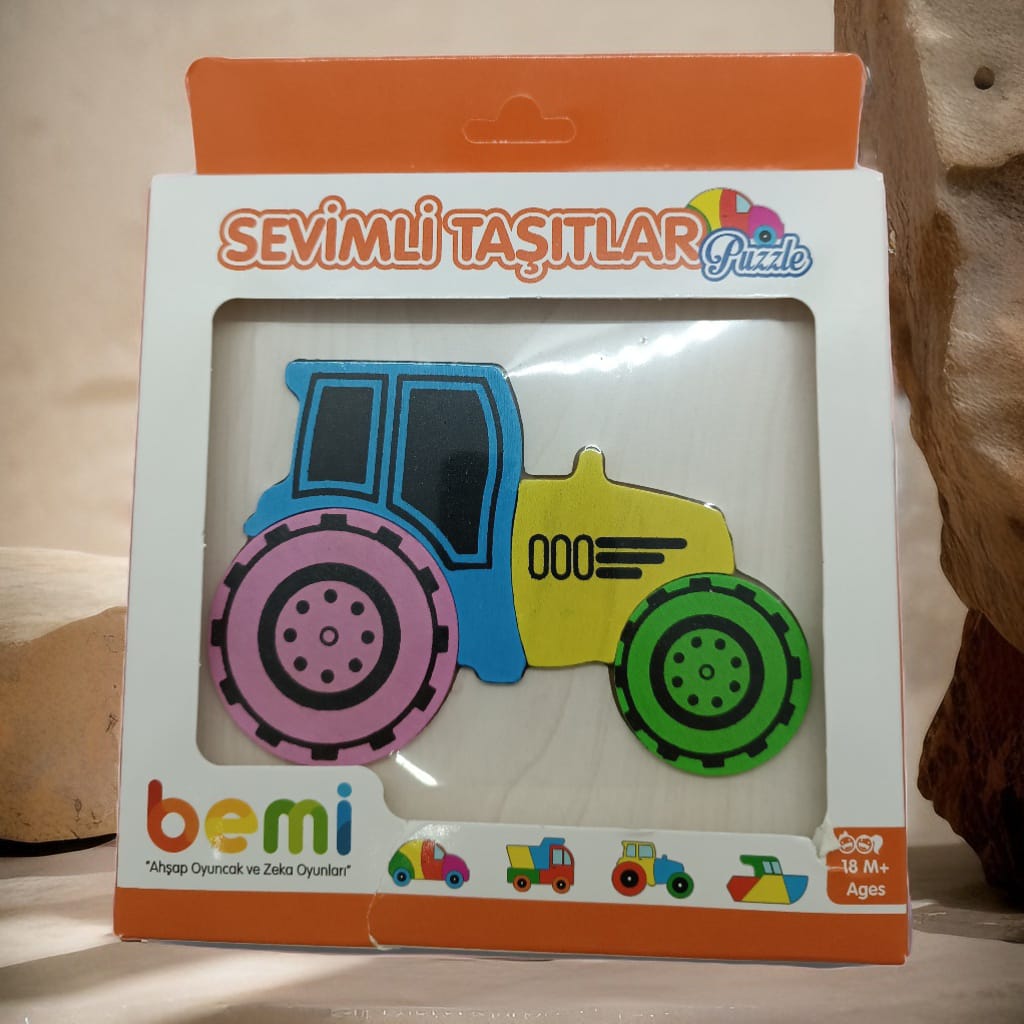 Sevimli taşıtlar puzzle