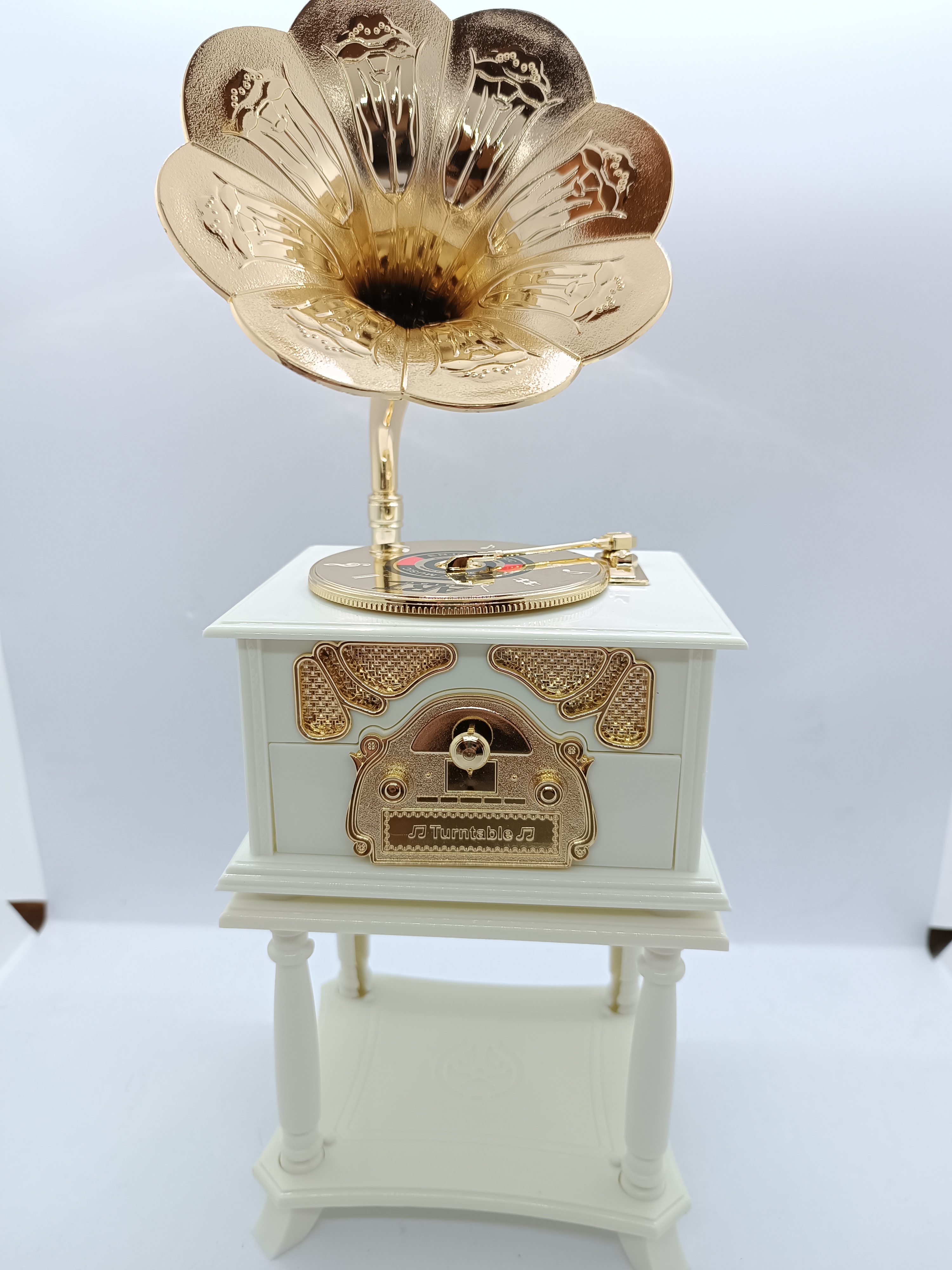 Ayaklı Gramofon müzik kutusu