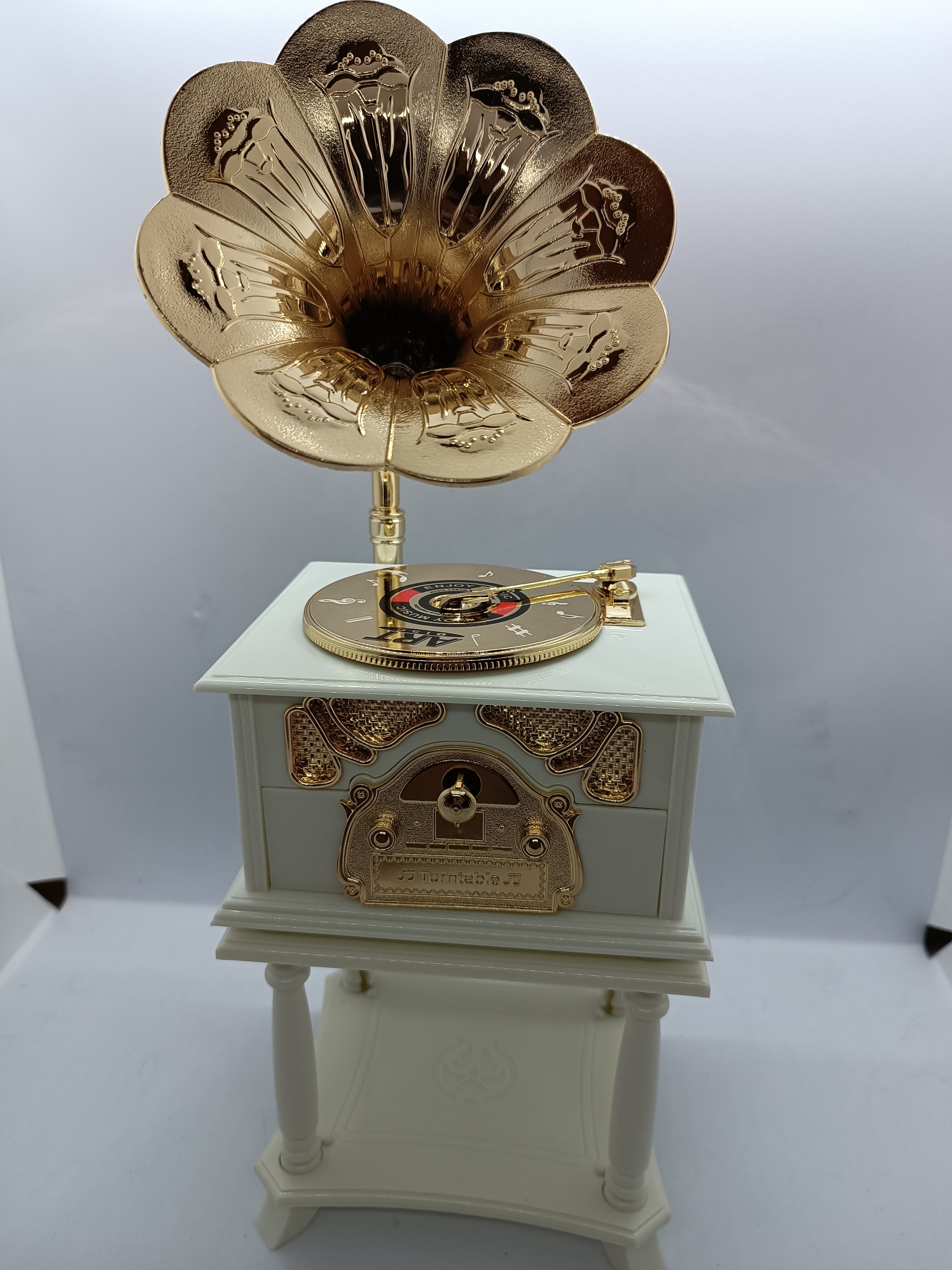 Ayaklı Gramofon müzik kutusu