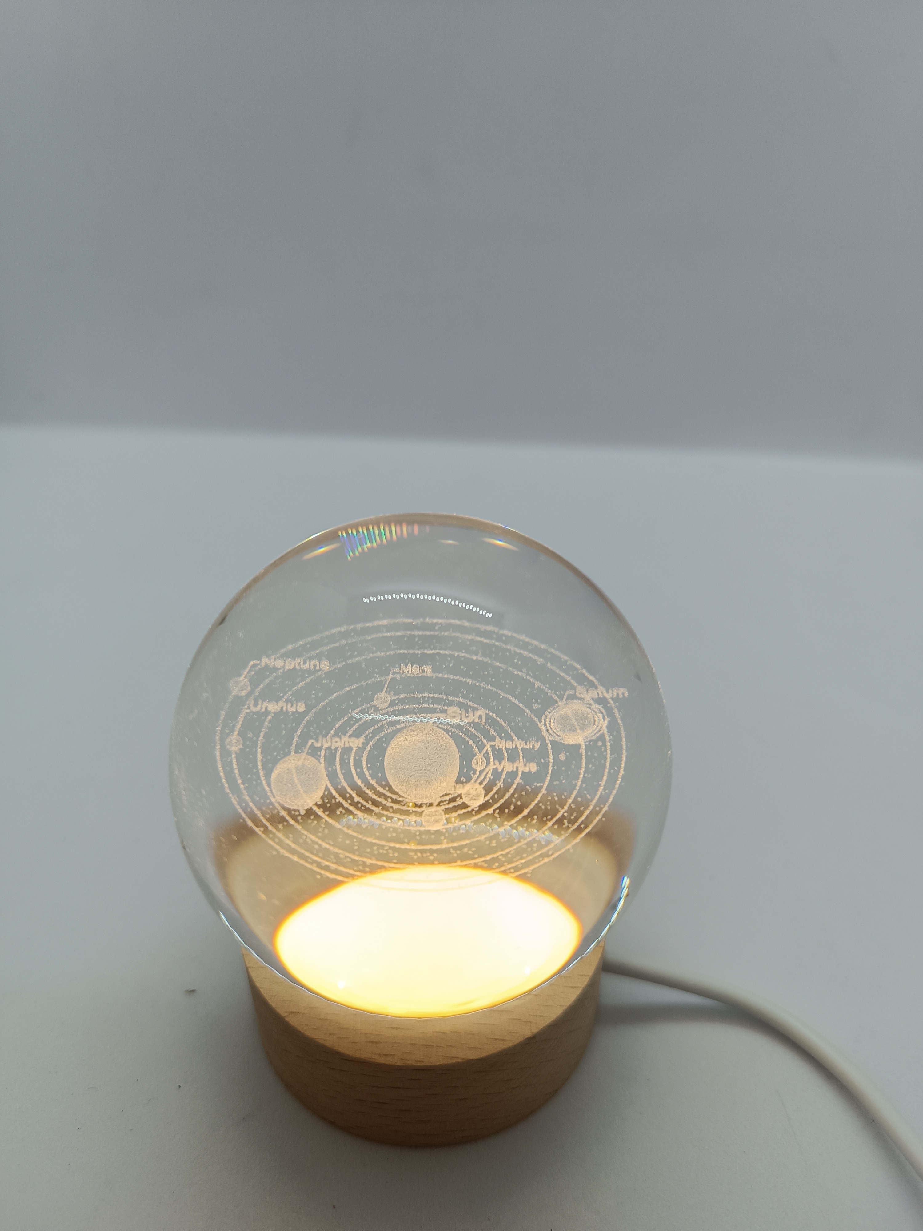 Gezegenler figürlü usb li ışıklı küre