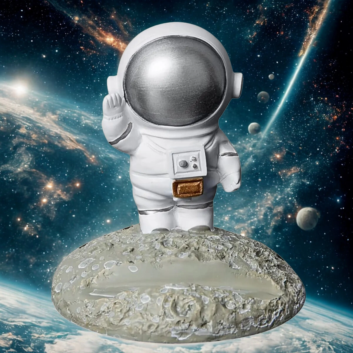Astronot telefon tutucu