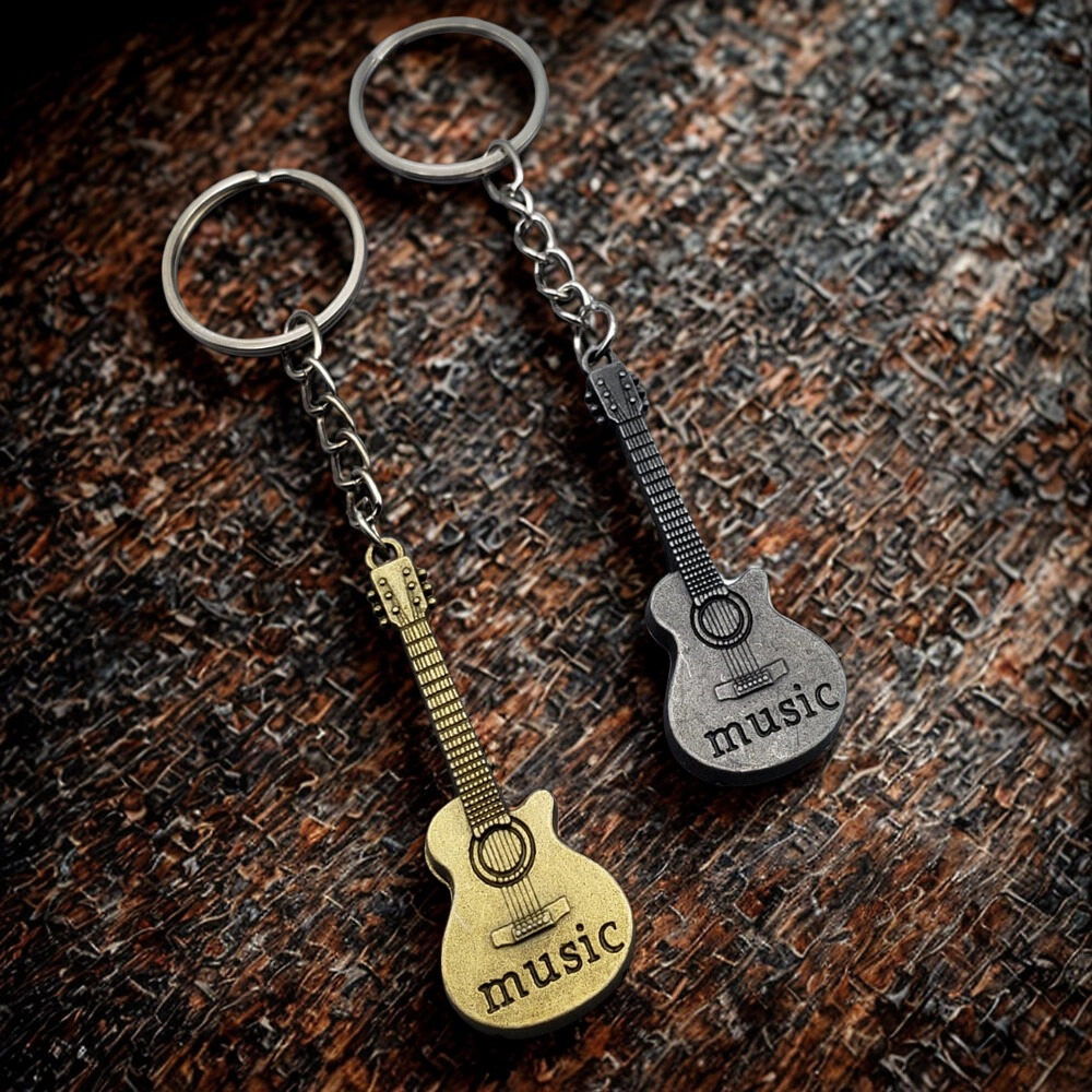 Metal Gitar Anahtarlık