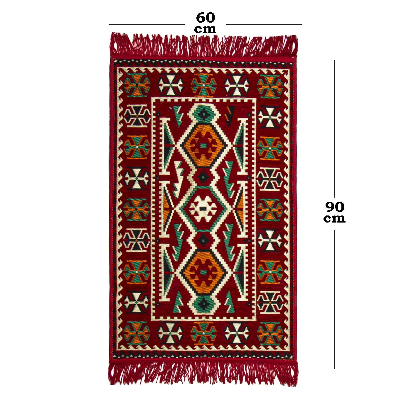 Patterned rug.
