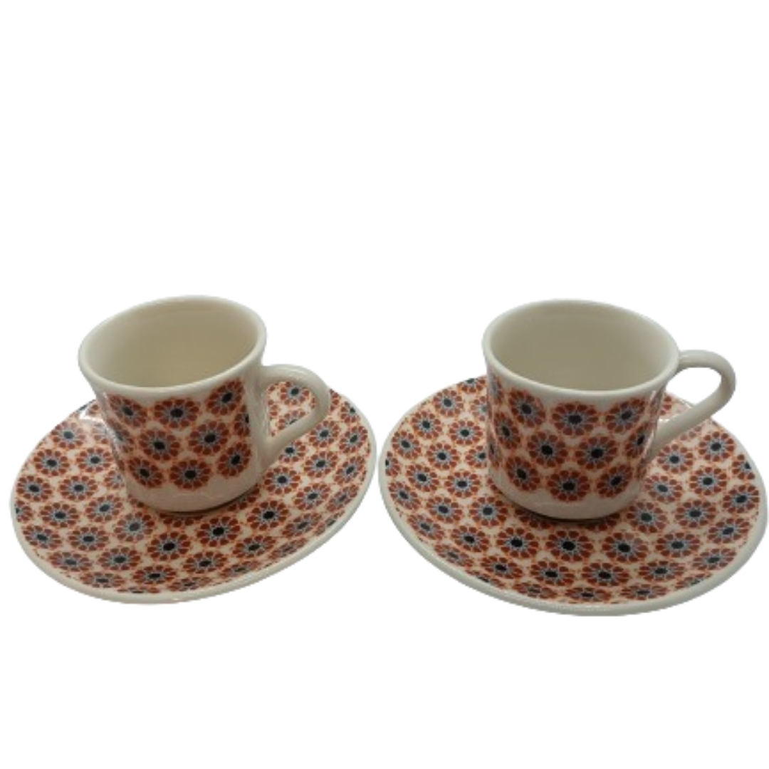 Coffee cup set for two