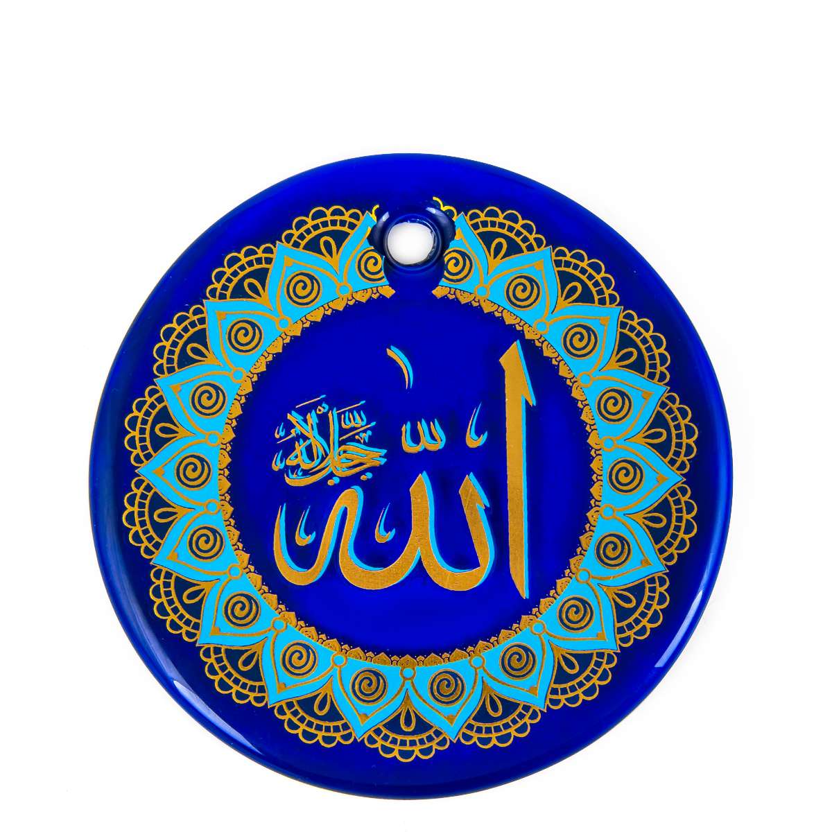 Allah ( cc) Lafzı Yaldızlı Nazar Boncuğu