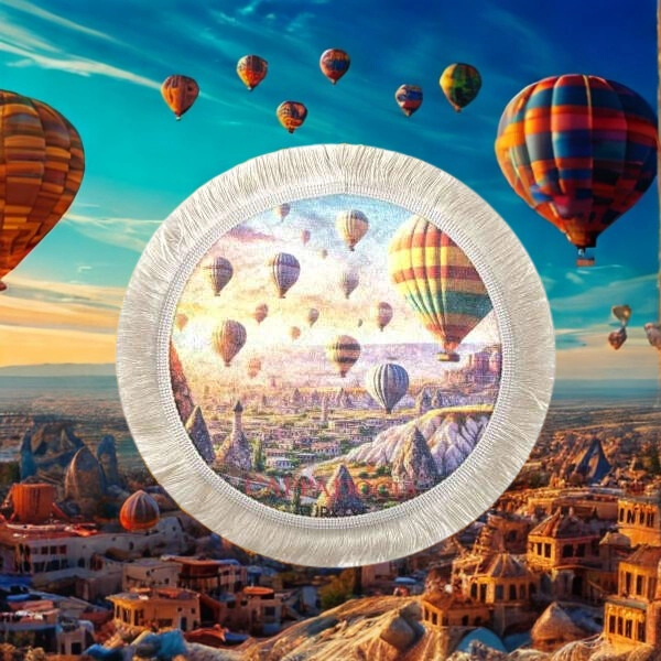 Dijital baskılı 20x20 mini halı