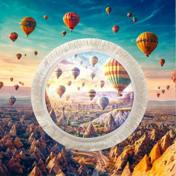 Dijital baskılı 20x20 mini halı