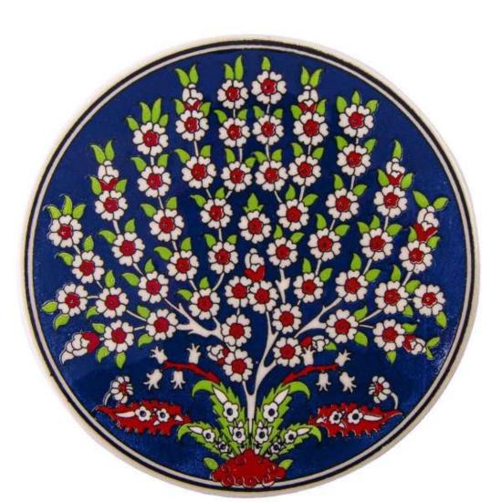 Geleneksel desenli seramik nihale 16 cm.