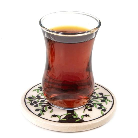 Geleneksel desenli seramik nihale 9 cm.