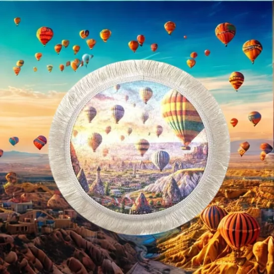 Dijital baskılı 20x20 mini halı